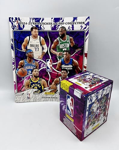 manuelkant Album + Scatola box 50 bustine per la raccolta di NBA Sticker & Card Collection 2024 2025