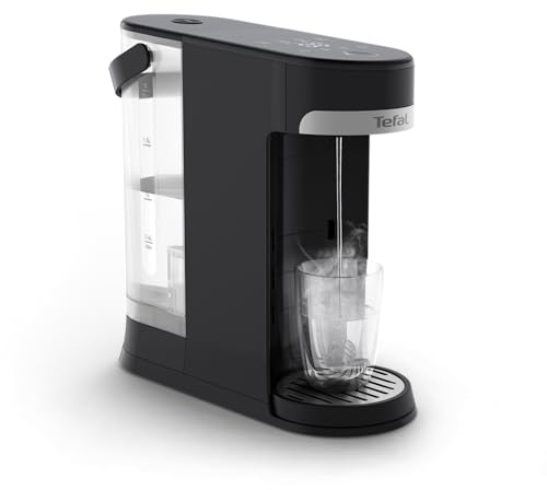 Tefal Instant Hot Water Dispenser, 2L Removeable Tank, Variable Temperatures & Cup Size Settings, Adjustable Cup Height, Descale Setting, One-Touch Operation, Energy-Saving, Quiet, BR3508G0, Black