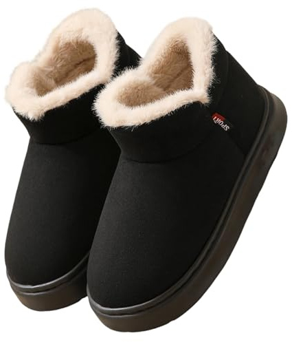 Générique Bottes Femme Hiver Peluche Fourrés Chaussons Antidérapant Pantoufles Chausson Doublure Boots Chaude Bottines Imperméables Bottes Fourrées Bottes Et Boots Fourrées Bottes De Neige