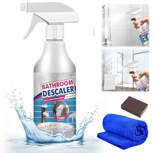 Nettoyant pour salle de bain, 2025 Nouveau Nettoyant salle de Bain Détachant Multi-usages à l'acide oxalique, Nettoyant WC Salle de bain Pour toilettes égout salle de bains nettoyage (1 bouteille)