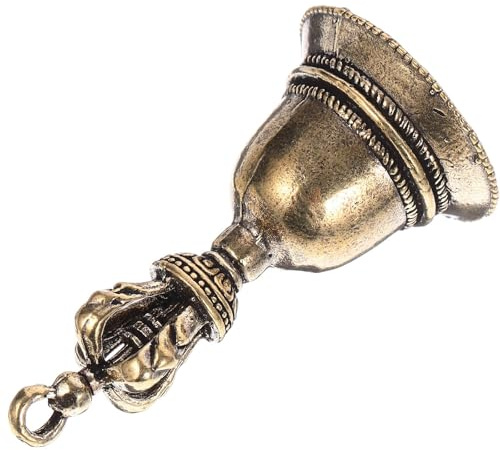 Campana de Mano Vintage Dorada de Cobre para Escritorio