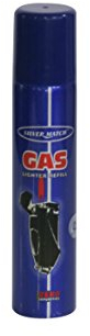 SILVER MATCH Recharge de Gaz 90 ML pour Briquet et Chalumeau de Cuisine, Gaz Butane Premium Pur, 5 Adaptateurs, Compatible Briquet Classique, Tempête, Chalumeau, Allume-Tout, 40673310