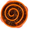 Outward Hound Fun Feeder Slo Bowl - Anti-Schling-Hundenapf für gesundes, langsames Fressen, zum Vorbeugen von Blähungen, mittelgroß/Mini, orange
