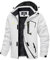 TACVASEN Herren Winter Winddichte Winterjacke Warme Fleece-Futter Ski Übergangsjacke mit Abnehmbarer Kapuze, Weiß, L