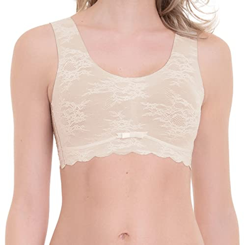 Anita (Since 1886 Damen Bralette - Essentials Lace, Bustier, bügellos, mit Schale, Florale Spitze Creme M
