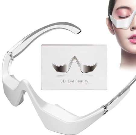 Augenmassagegerät für Augenschönheit, 3D-Augenpflegegerät mit Vibration, Elektrische Vibrations-Augenmaske zur Linderung von geschwollenen und trockenen Augen, Augenringen