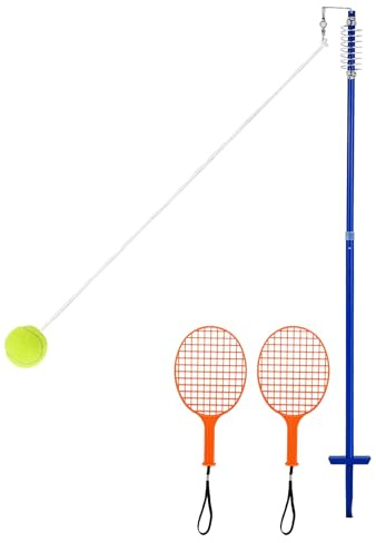 LIFEZEAL Balle de Tennis avec Corde, 3 Hauteurs Réglables