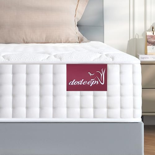 dosleeps Small Double Mattress 4FT | 10 Memory Foam & Pocket Sprung | 9-Zone Orthopedic Support, Breathable Cover, Motion Isolation,Medium Firm,Edge Support 120x190x25cm