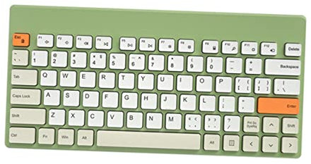 Vaguelly Tastiera Gaming Meccanica Compattta Tasti Wired Per Pc Ergonomica e Silenziosa Design Slim in Resistente Portatile e Leggera Per Digitazione Efficiente