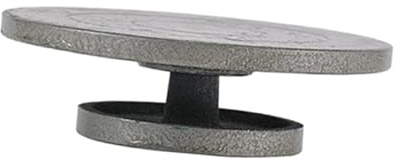 SUIOPPYUW Metalljärn Keramik Skulptör Vändskiva Kraftig Bandhjul Roterande Bord Keramik Bandhjul Roterande Bord Vändskiva Roterar Smidigt Skulptör Med Kullager, Grå, 10 cm