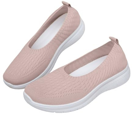 Fritidsskor, dam, barfota, barfotaskor, dam, sommar, ballerina, sneakers, halkskydd, träningsskor, vävda tygskor, platta träningsskor, slip-on, tygskor, mjuka sulor, promenadskor