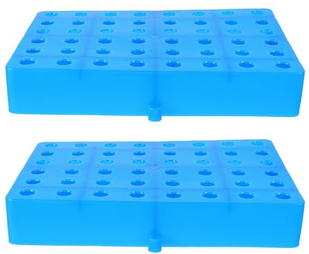 AKOOSY Palet de Suelo de Ventilación de Plástico Azul para Almacenamiento en Almacén Durabilidad y Estabilidad de Carga Pesada, Pack de 2 Unidades