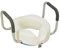Homecraft Raised Toilet Seat with Removable Foam Covered Arms, Elevated for Safer Toileting, Standard Seat, Bathroom Safety, Disabled and Elderly, (Eligible for VAT relief in the UK)