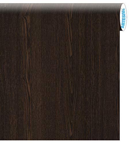 ARTESIVE WD-030 Wengè Scuro larg. 60 cm AL METRO LINEARE - Pellicola Adesiva in vinile effetto legno per interni per rinnovare mobili, porte e oggetti di casa