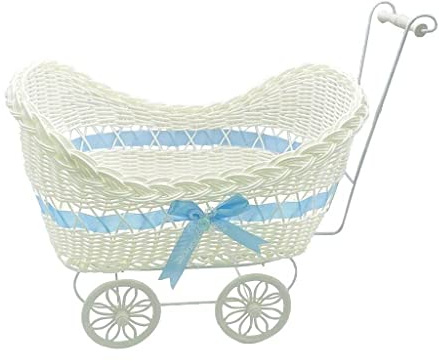 Baby Pram Hamper Gift Basket Baby Shower Party Gifts Boys Gilrs New Born (Blue)