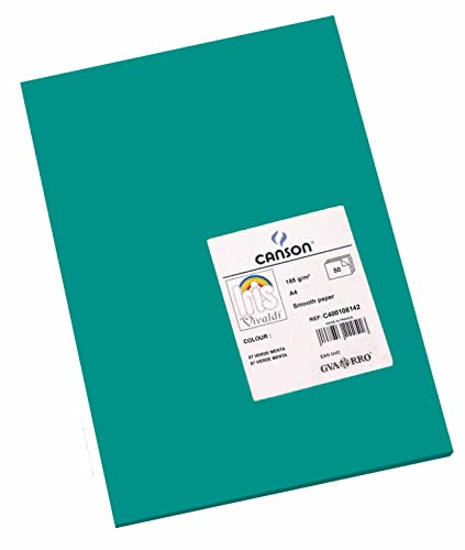 Canson Iris - Kartong (50-ark), A4, Grön (Menta)