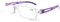KoKoBin Lunettes de lecture sans monture avec scintillement de lumière bleue - Aide à la lecture pour homme et femme (violet, +3.0)