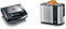 SEVERIN Sandwich-Toaster, 3-in-1 Funktion, 1.000 W, SA 2968, EDS-geb./ schwarz & Automatik-Toaster, Toaster mit Brötchenaufsatz, Auftauen und Erwärmen, 800 W, Edelstahl-gebürstet/schwarz, AT 2589