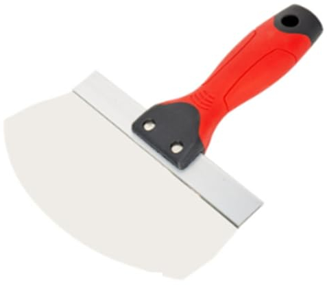 Qutsvosh Grattoir à lame seau pelle pour cloison sèche plâtre seau en acier inoxydable pelle pour peinture, mortier