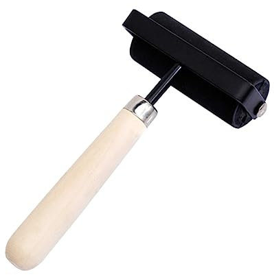 STOBOK herramientas de pintura al óleo utensilio para aplicar algo rodillos ferramentas brayer de goma rodillo de goma manual rollo de pegamento rueda de desplazamiento Linóleo De madera