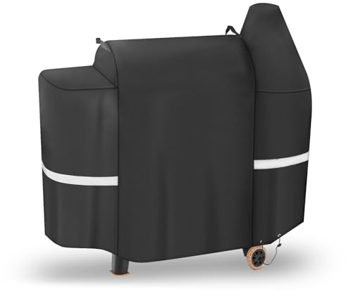 Grillskydd för Pit Boss 820 Deluxe, 820 Pro, 850 Pro-serien, grillskydd för Pit Boss 820D, 820FB, 820PB, 820SP, 820SC, vattentätt kraftigt 600D premium träpellets rökskydd