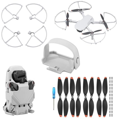 Propellerschutz+16PCS Propellerblatt +Propellerhalterung Starp für DJI Mini 2 Mini 4K,Leichter Propellerschutz für Mavic Mini SE Drohne Schutzzubehör