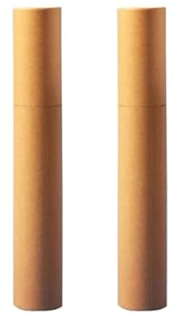 Aucomptoirdesboites Tube d'emballage carton rond kraft pour posters et grands formats 65 cm - lot de 2