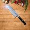 Premium Santoku Messer, Chefmesser mit 17,1 cm Klinge, Scharfes Küchenmesser aus rostfreiem Edelstahl u. ergonomischem Griff, Kochmesser f. Fleisch, Gemüse, Obst, Sushi, Hobby, Profis und Gastronomie