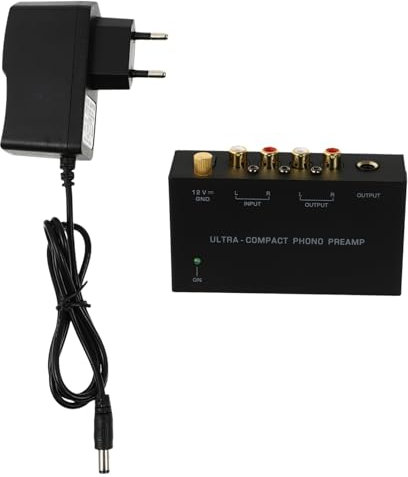 Gadpiparty Préampli Phono Préamplificateur Audio Préampli De Platine Vinyle Préamplificateur De Tourne-Disque Prise UE