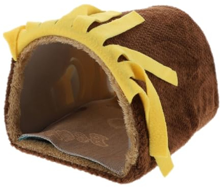 SHINEOFI Túnel para Animales Pequeños Borlas, Casita Acogedora de Pelusa para Hámster y Conejillos de Indias, Escondite Cálido y para Dormir en Jaulas, Accesorio Liviano para