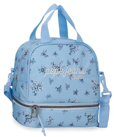 Pepe Jeans Olivia Bandolera Porta Alimentos térmica Azul Claro 25x19x15 cm Poliéster 7,13L by Joumma Bags