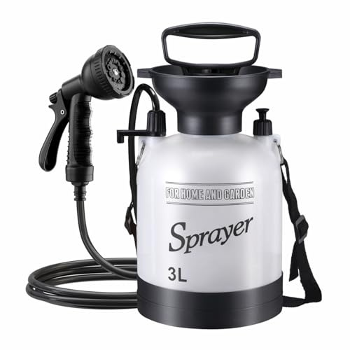 Introti Portable Water Sprayer with 3 Meter Long Hose for Camping Hiking and Outdoor Recreation Multi-Functional Shower Pump for Garden Beach Pets