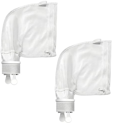 EVBOTGEE Lot de 2 sacs de nettoyage de piscine avec fermeture éclair - Sacs de nettoyage de piscine de rechange pour 280/480 - Sacs filtrants universels pour nettoyeur de piscine