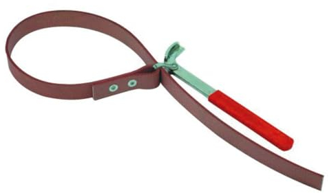 Dönges Ölfilter-Bandschlüssel, Spannbereich Ø 160 mm (Ölfilterschlüssel Bandschlüssel), vernickelt, isolierter Griff, Für viele gängige Ölfilter an Kraftfahrzeugen geeignet