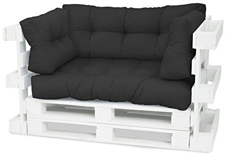 Cojín para palé de Spatium 120 x 80 para acolchado de muebles con palés europeos