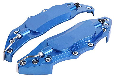 Caliper Cover,1 Pair 16-17in Medium Car Aluminum Alloy Brake Caliper Protector Cover for Wheel Hub (Blue) for brake caliper cover covers protector + brake caliper covers