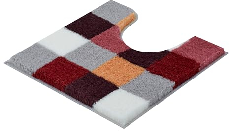 Kleine Wolke WC-Vorleger Caro Terracotta 55 x 55 cm mit Ausschnitt