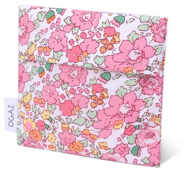 DGAZ Förvaringsväska för hygienservett, periodväska för flickor i åldern, bärbar periodväska för trosfoder/menstruationskopp/små tamponger, mini sminkväska för handväska (Betsy (rosa)