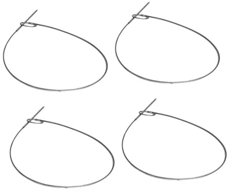 FONDOTIN Brochetas De Acero Inoxidable Reutilizables Para Asar Carne y Verduras, Juego De 4 Piezas De 28,5 Cm Para Barbacoa Picnic y Restaurante, Resistentes a Altas Temperaturas y Fáciles De Limpiar