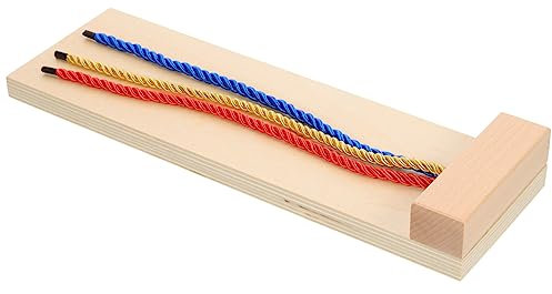 Milisten Juguete De Madera para Aprender Trenzar Cabello Accesorio Educativo para Niño Niña y Niñas Desarrollo Motriz y Coordinación Juguete De Años Tempranos Sin Bordes Afilados