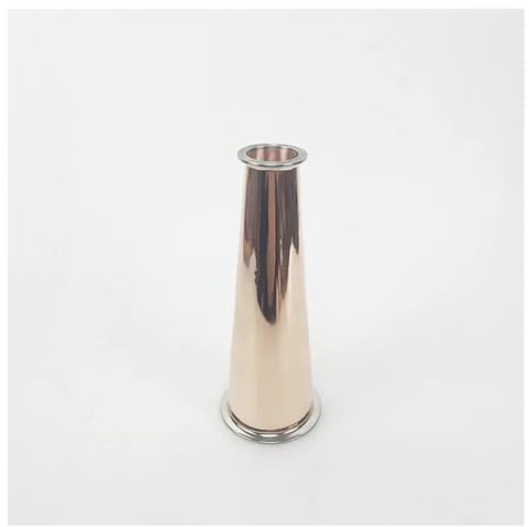 ESDUAIOP Réducteur de cuve en cuivre à bride tri-clamp de 4 (119 mm x 2 ; 64 mm) for brassage maison, hauteur 300 mm.