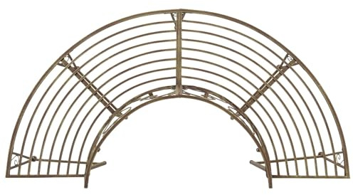 Fengshui Banc d'arbre de jardin en acier marron vieilli 160 x 80 x 89 cm