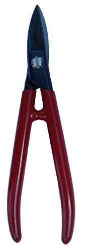 Gifaz Cesoia Made in Italy per Orefice Elettricista con Gambo Aperto Isolato (Lama Retta Brunita | Filo Microdentato a Coltello | Gambo Aperto, 18,5 cm)