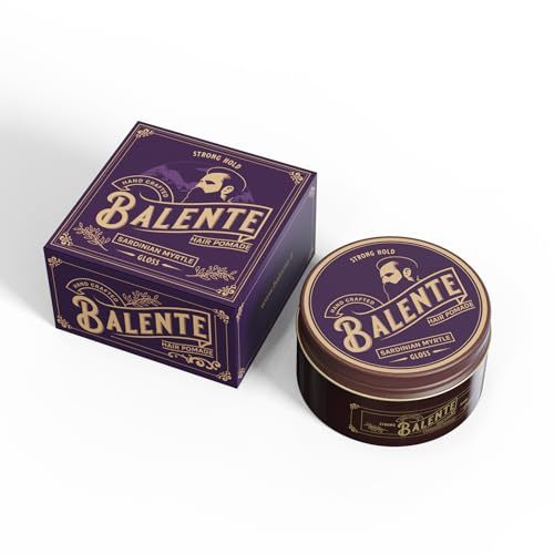 Strong Hold Gloss Balente Gel capelli UOMO cera Pomade wax extra forte lucida - POMATA AL PROFUMO DIMirto - Cont. 100 ml