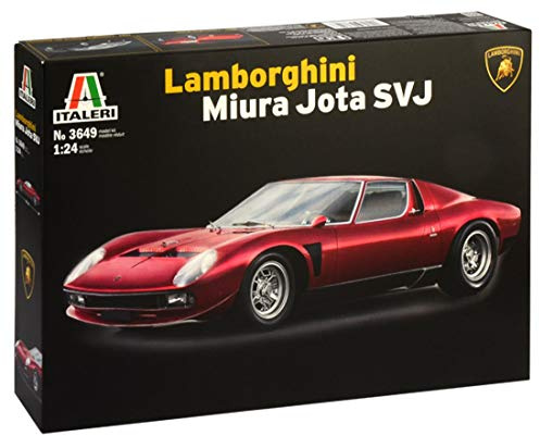 Italeri 3649 Model Plastic to Assemble Car Lamborghini Miura Jota Svj- Model Kit Scale 1:24