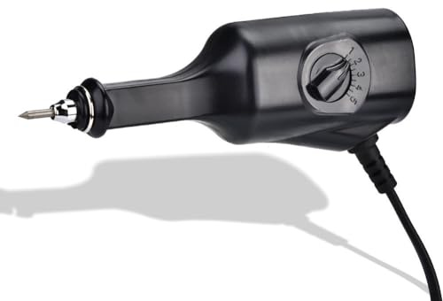 Incisore elettrico, strumento per incisione fai-da-te penna per incisione, mini strumento per incisione a velocità regolabile per incidere legno metallo ceramica plastica gioielli in pelle diamante ve