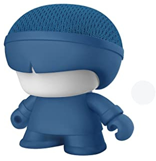 Xoopar Mini Enceinte Bluetooth Portable Xboy - Enceinte Lumineuse LED - Son Puissant 360° Télécommande Selfie Intégrée (Bleu)