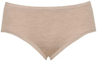 DILLING Culottes mi-longues pour femmes - Laine mérinos biologique, beige, 44