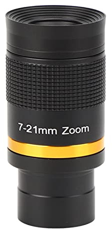 Telescopio Astronómico 7‑21 MM Zoom Continuo Ocular Observación 1,25 Pulgadas/31,7 MM Negro Celestron Telescopio Accesorios Zoom Ocular 1,25 Pulgadas Ojo para Teles