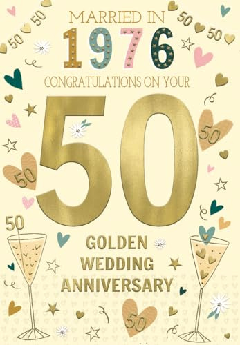 ICG 2026 Golden Anniversary Card, Married in 1976-50 Years